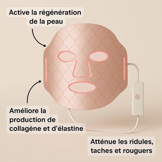 Masque LED Infrarouge Haute Concentration
