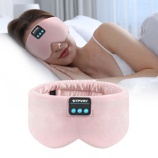 Casque De Couchage Masque Pour Les Yeux Bluetooth Pour Femmes Et Hommes, Masques Occultants De Musique Sans Fil Pour Dormeurs Latéraux, Cadeau De Voyage Pour L'Insomnie