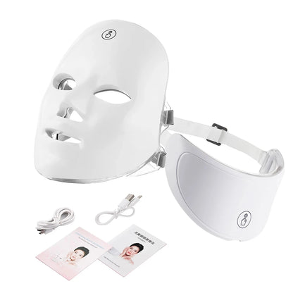 Masque Facial LED À Batterie Rechargeable