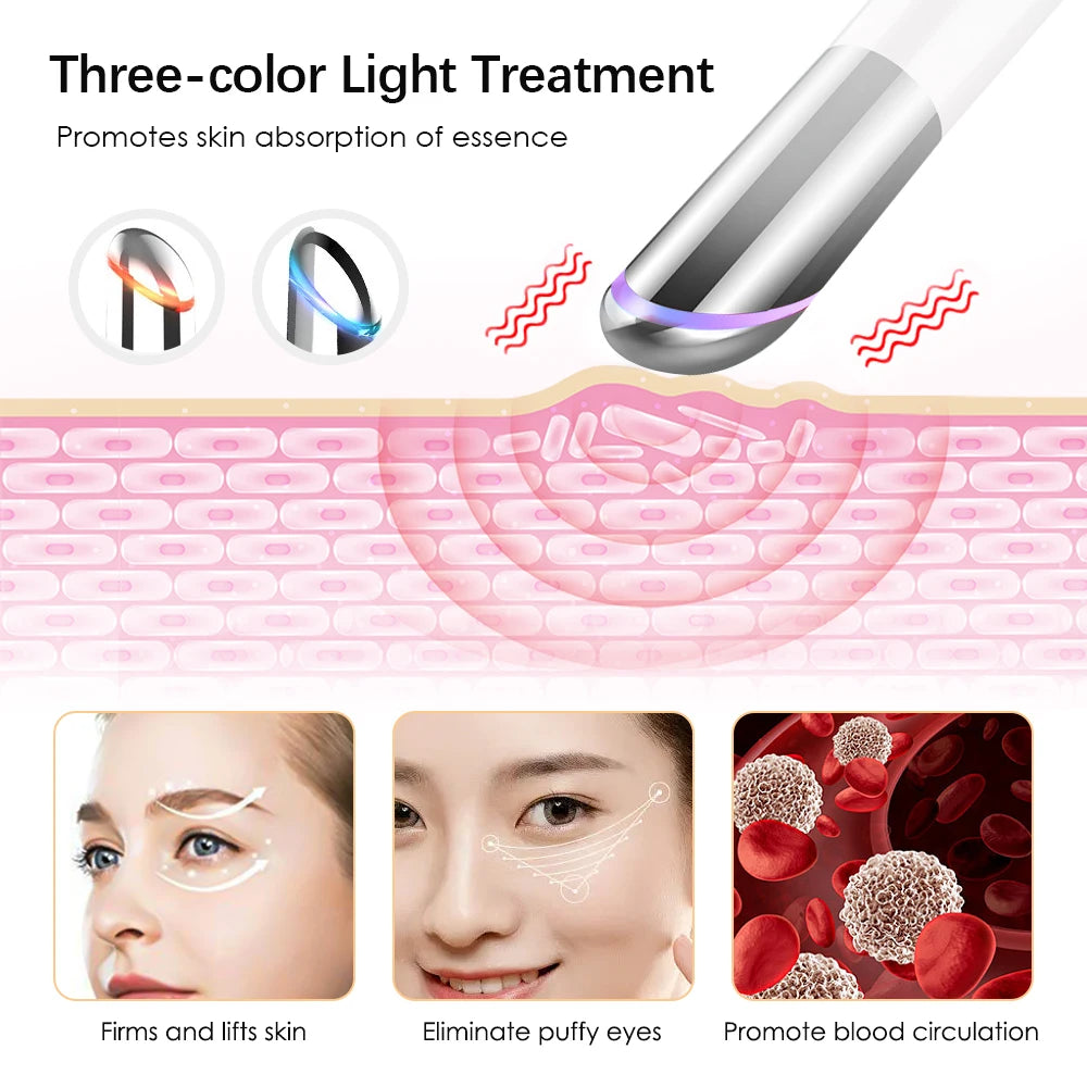 Appareil De Beauté IPL Pour Les Yeux, Masseur Pour Les Yeux, Les Cernes Et Les Poches, Compresse Chaude, Baguette De Levage Des Yeux, Vibration À La Lumière Rouge, SAP