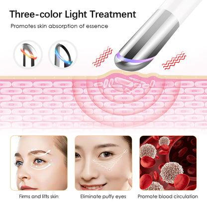 Appareil De Beauté IPL Pour Les Yeux, Masseur Pour Les Yeux, Les Cernes Et Les Poches, Compresse Chaude, Baguette De Levage Des Yeux, Vibration À La Lumière Rouge, SAP