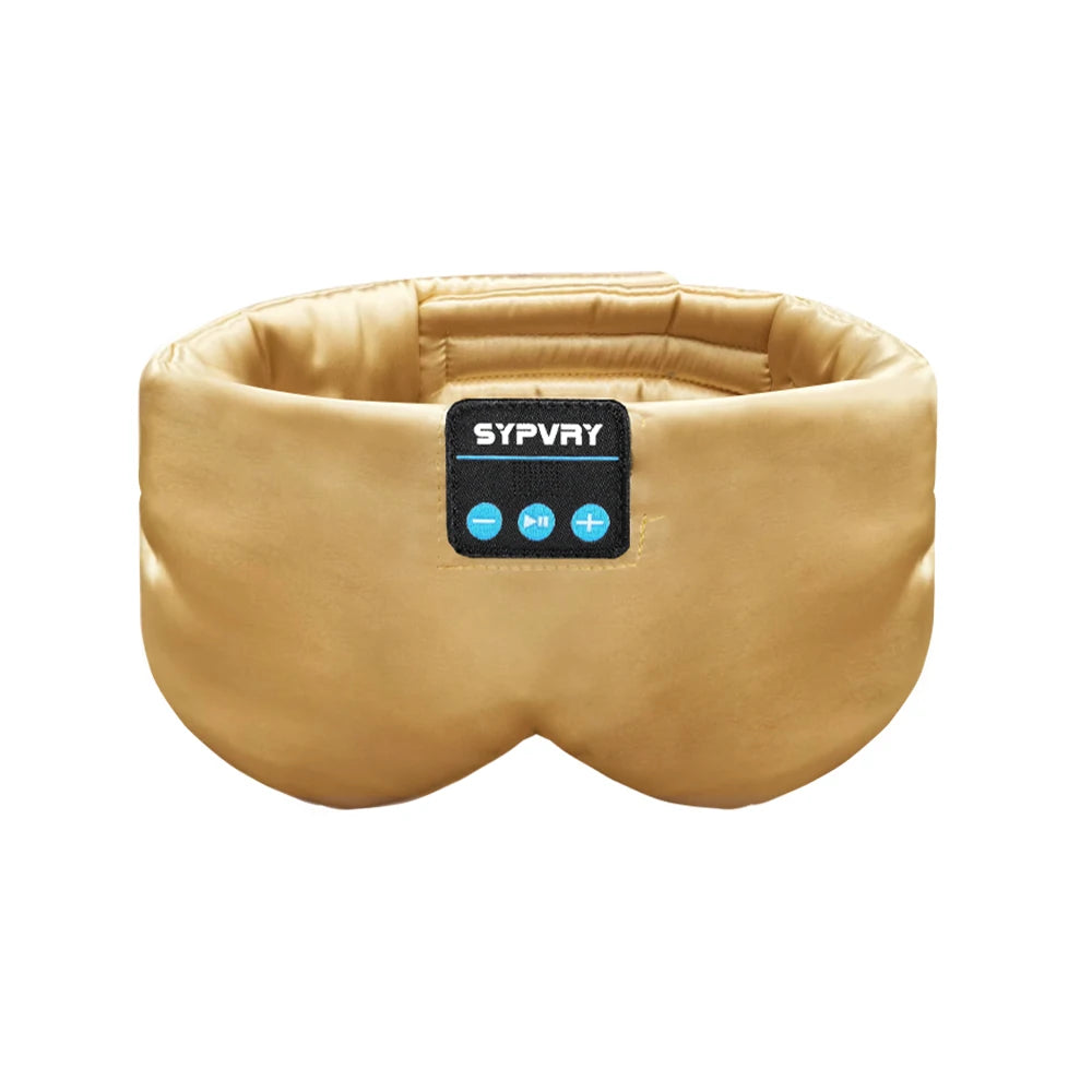 Casque De Couchage Masque Pour Les Yeux Bluetooth Pour Femmes Et Hommes, Masques Occultants De Musique Sans Fil Pour Dormeurs Latéraux, Cadeau De Voyage Pour L'Insomnie